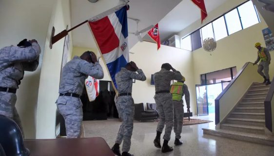 La Fuerza Aérea de República Dominicana participa en el 5to Simulacro Nacional de Evacuación por Terremoto