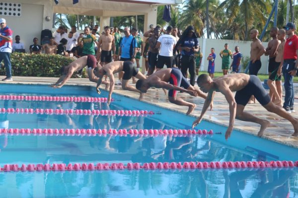 Fuerza Aérea de República Dominicana conquista el primer lugar en natación durante los Juegos Deportivos Militares 2025